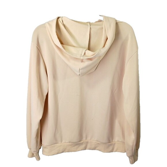 Hoodie Size Girl's 16 Beige Long Sleeve Kangaroo Pocket Raised California Y2K - Picture 9 of 13